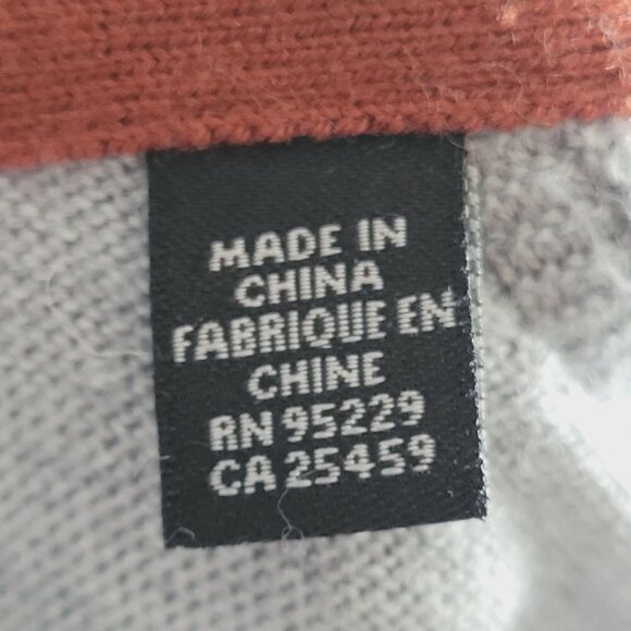 Ted Baker London Wool Blend Sweater Size 6 Quarter Zip Gray Knit Classic - Picture 7 of 9